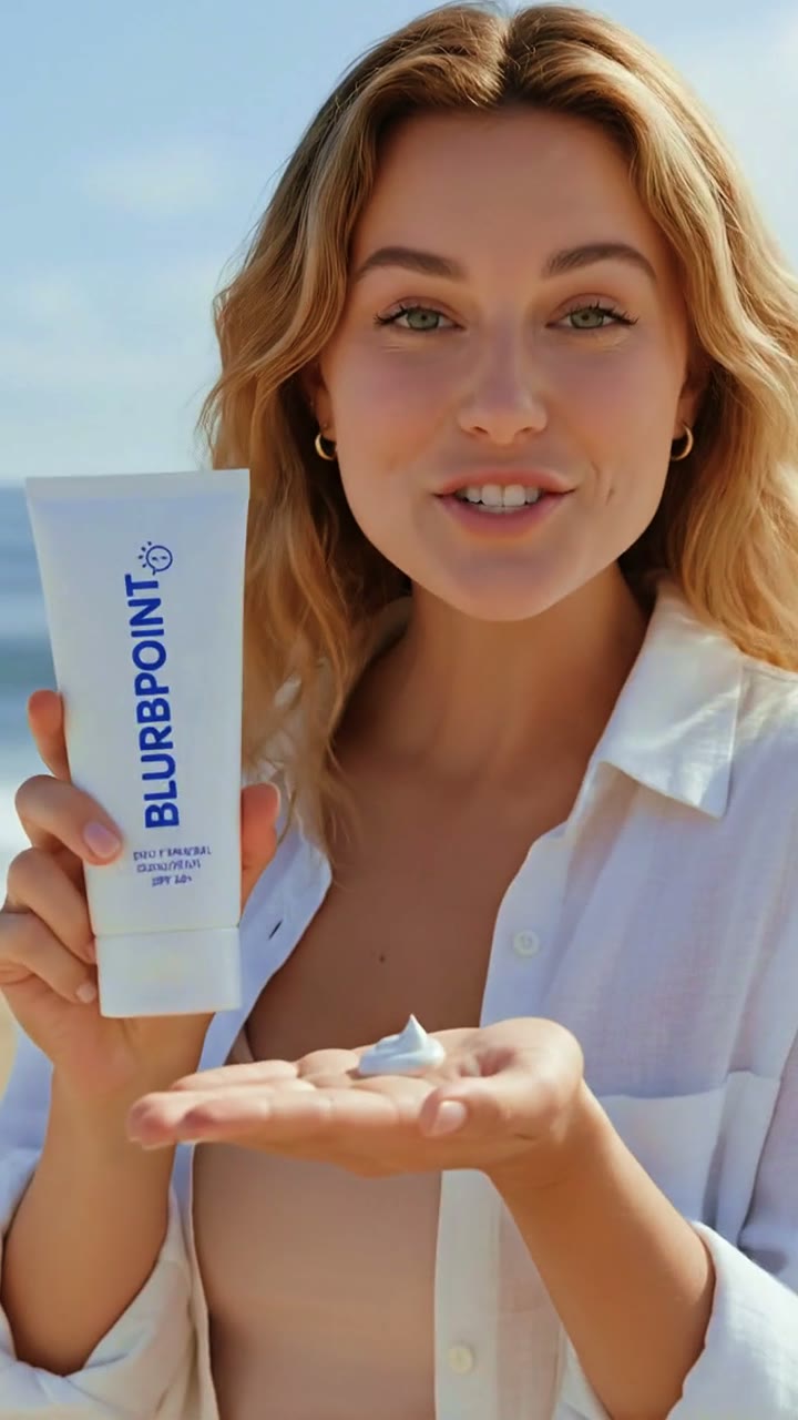 Sunscreen Product Ad — Beauty & Skincare video editing sample by Framevo